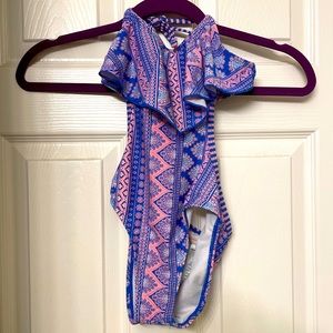 Tommy Bahama halter one piece swimsuit. Size 6.